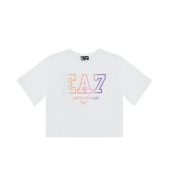 EA7 T-shirt Train Iridescent branca