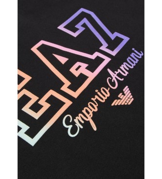 EA7 T-shirt iridescente preta