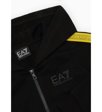 EA7 Sweatshirt Tape schwarz