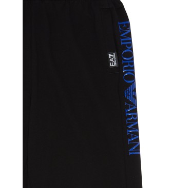 EA7 Spodnie chłopięce z serii Train Logo Oversize czarne