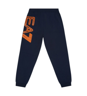 EA7 Pantaloni della serie Logo blu scuro