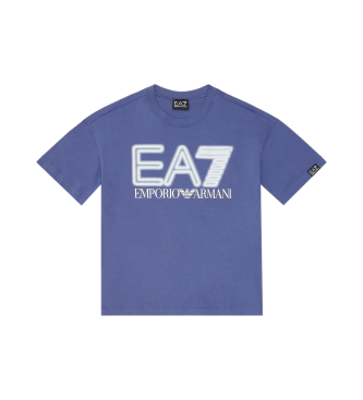 EA7 Train Logo Series T-shirt ragazzo lilla