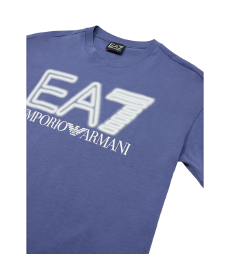 EA7 T-shirt chłopięcy Train Logo Series liliowy