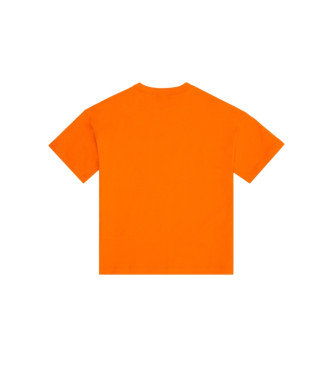 EA7 Majica z logotipom oranžna