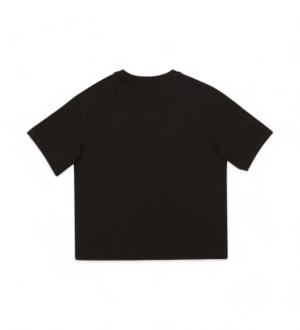 EA7 T-shirt chłopięcy z serii Logo, czarny