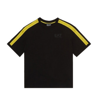 EA7 T-shirt preta com blocos