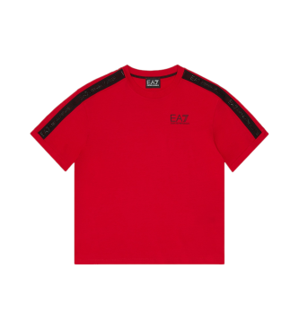 EA7 T-shirt della serie con logo del treno rosso