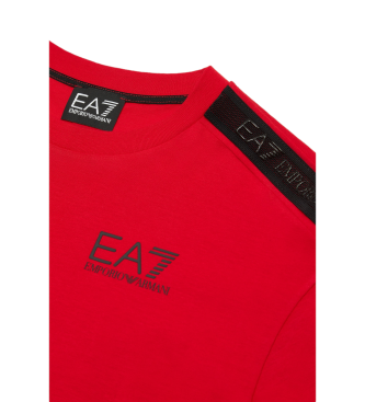 EA7 T-shirt della serie con logo del treno rosso