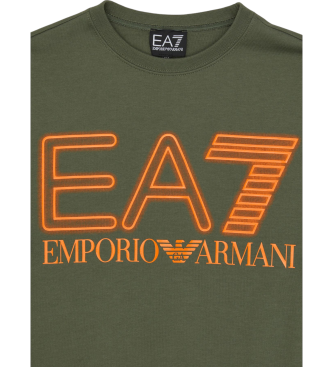 EA7 Kapuzenpulli Logo Serie grn