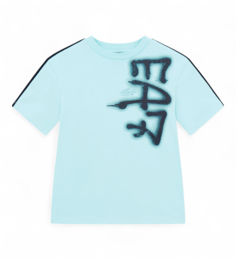 EA7 Train Logo Series Graffiti T-shirt bl�