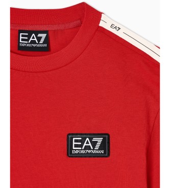EA7 T-shirt Train Logo Series Boy Tape r�d