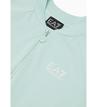 EA7 Vestido turquesa da srie Logo
