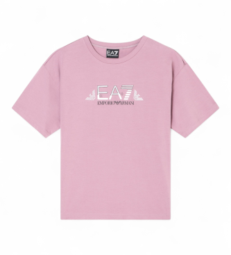 EA7 Train Logo Series Girl Tee Eagle T-shirt pink