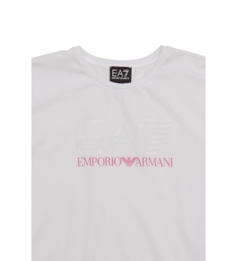 EA7 T-shirt Train Logo Series blanc
