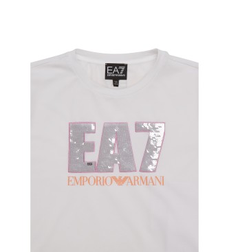 EA7 T-shirt bianca della serie Train Logo