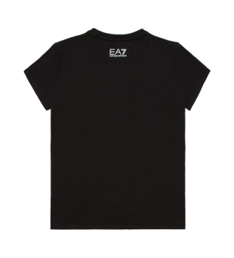 EA7 T-shirt nera della serie Logo