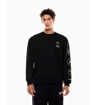 EA7 Sweatshirt polaire Logo Series noir