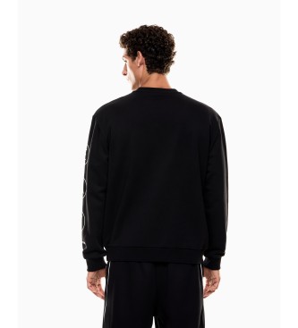 EA7 Sweatshirt polaire Logo Series noir
