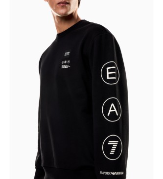 EA7 Sweatshirt polaire Logo Series noir