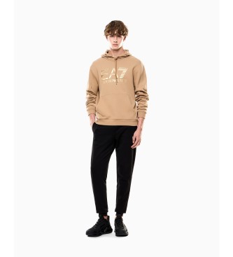 EA7 Sweater Maxilogootype beige