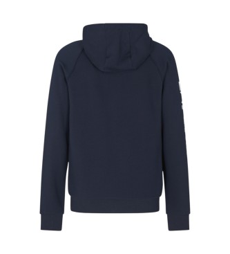 EA7 Felpa con cappuccio Logo Series, blu navy