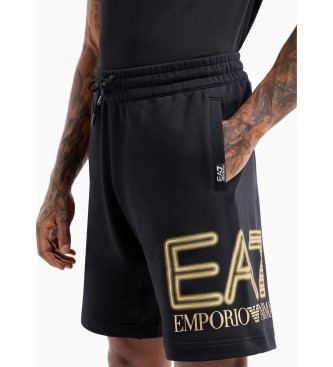 EA7 Logo Series Oversize Bermuda shorts black