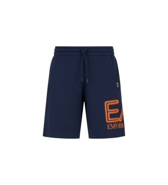 EA7 Bermudas Logo Series azul-marinho