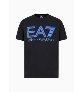 EA7 Logo Serie Oversized T-shirt zwart