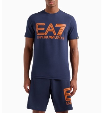 EA7 Logo Series Oversize T-shirt marinbl