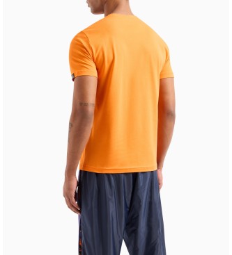 EA7 T-Shirt Oversize Logo Series cor de laranja