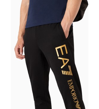 EA7 Pantaloni della tuta serie Logo neri