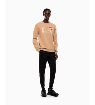 EA7 Sweat-shirt beige Train Logo Series