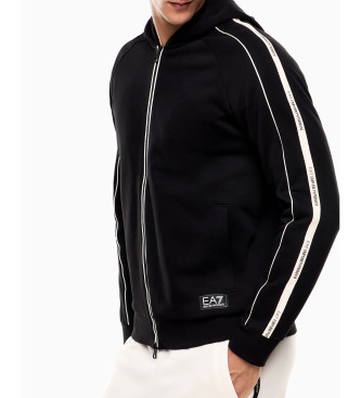 EA7 Sweatshirt i bomuldsblanding Logo Series sort