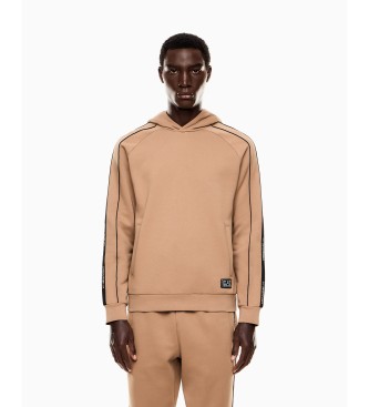 EA7 Hoodie Logo Series brown