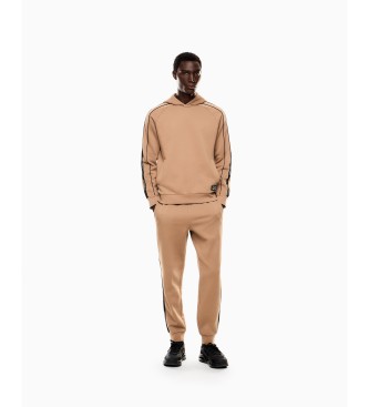EA7 Hoodie Logo Series brown