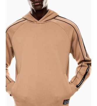 EA7 Hoodie Logo Series brown