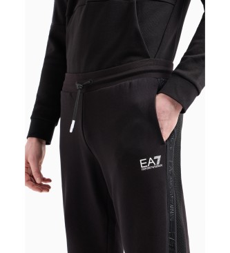 EA7 Spodnie Coft z serii Logo czarne