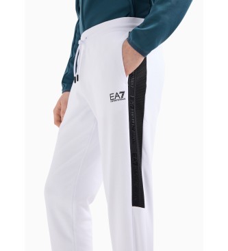 EA7 Spodnie z serii Train Logo białe