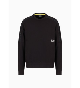 EA7 Logo Tape sweatshirt zwart