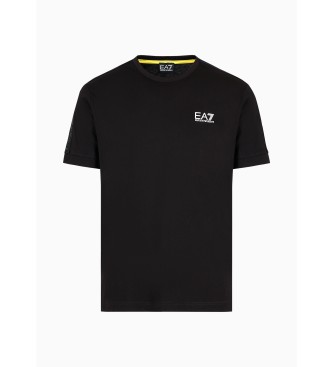 EA7 T-shirt nera della serie Logo