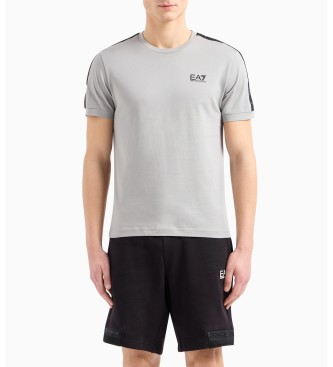 EA7 T-shirt com logtipo em cinzento