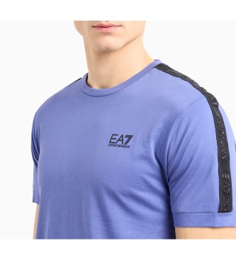EA7 Logo Serie T-shirt blauw