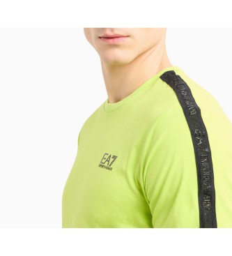 EA7 T-shirt com o logtipo da srie amarelo