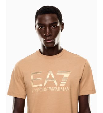 EA7 Majica maxilogotype Logo Series beige