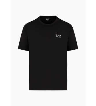 EA7 Majica z logotipom vlaka črna