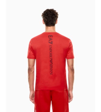 EA7 Logo Series Extended Logo T-shirt red