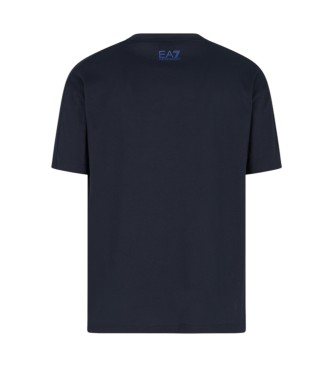 EA7 Train Logo Series SS marinbl� T-shirt