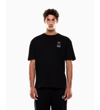 EA7 Logo Series print T-shirt black