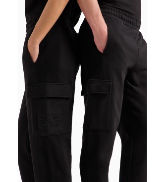 EA7 Czarne spodnie dresowe