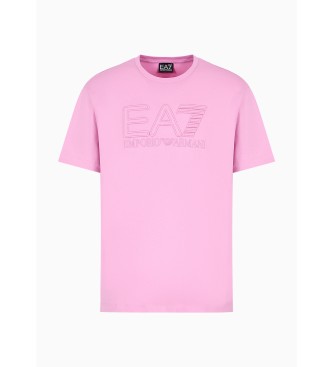 EA7 Logo Series T-shirt rosa